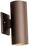 Kichler Lighting 15079AZT Up/Down Accent 12-Volt Deck and Patio Light, Textured Architectural Bronze