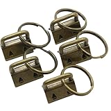 [KUKU工房] くわえカン くわえ金具 紐留め 金具 エンドパーツ リング付き 5個セット (幅20mm, シルバー)