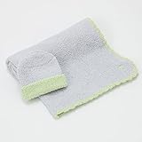 カシウエア / kashwere BABY BLANKET TRIM & CAP　ベビーブランケット 縁取＆キャップセット（カラー：Blue w/ Green ）[並行輸入品]