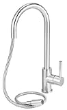 Alfi AB2028-PSS Solid Stainless Steel Single Hole Pull-Down Kitchen Faucet, Polished Finish [並行輸入品]