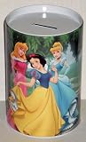ディズニープリンセスRound Tin Bank