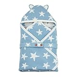 赤ちゃんおくるみ ベビー寝袋 スリーパー ベビーカーブランケット 布団 毛布 寝具 暖かい 柔らかい 肌触り 防風 防寒 保温 春秋冬用 スリーピングバッグ 帽子付く 可愛い 星柄 ベビーケア 新生児