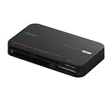 iBUFFALO 高速カードリーダー/ライター USB3.0 TurboPC EXモデル ブラック 【PlayStation4,PS4 動作確認済】BSCR15TU3BK