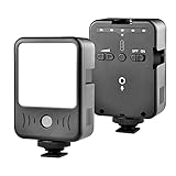 FOSITAN 録音補光ライ トMFL-02 LED 小型ビデオライト 6500K明るさ 5段階調節可能2000mAh カメラ