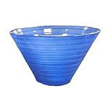 ガラス製コンポート ピラミッド15/花器 【8個入り】 φ15×H9.5cm ブルー(青) 〔ガーデニング用品/園芸〕 生活用品 インテリア 雑貨 花 花瓶 [並行輸入品]