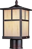 Maxim Lighting 4055HOBU Craftsman Post Mount Light, Burnished [並行輸入品]