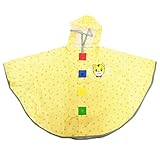 しまじろう ベビー レインポンチョ 収納袋付き 総柄 (42、イエロー)