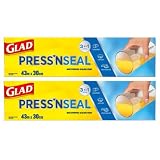 【Amazon.co.jp限定】２本セット GLAD プレスンシール ラップ 多用途フード保存ラップ 140 (30cm×43.4m)