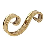 uxcell ゲートフェンス スクロールバラスター 160mmx80mmx21mm 304ステンレススチール ゴールドトーン