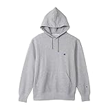 [チャンピオン] パーカー 長袖 裏毛 ワンポイントロゴ 刺繍 フーデッドスウェットシャツ C3-W101／C3-W101Z／C3-W101L／C3-Y136L メンズ OグレーXブルー L