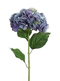 セットof 12ブルー紫陽花プラスチック人工Stemmed花33インチ
