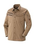 HUMMER ストレッチ長袖シャツ 春夏用 631-6 03 ベージュ 3L