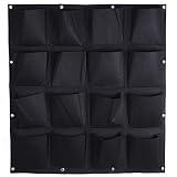 16 Pocket Indoor Outdoor Wall Hanging Planter Vertical Felt Garden Plant Grow Container Bags
