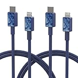 iFory USB C & ライトニングケーブル【0.9M * 2 Pack/Apple MFi認証/超高耐久ナイロン素材採用】iPhone