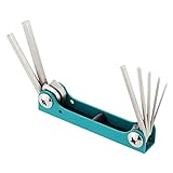 KKmoon 7 in 1 折りたたみ六角キーセット アーレンキー 六角キーレンチ 修理ツール 1.2 / 2 / 2.5 / 3/4/5 / 6mm