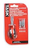 Task Tools T50170 8-in-1 Stubby Screwdriver with Aluminum Handle by Task Tools