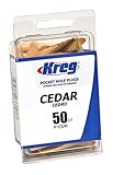 Kreg P-CDR Solid Wood Pocket Hole Plugs, Cedar, 50-Pack by Kreg