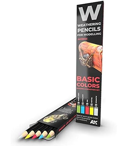 Amazon.co.jp: AK Interactive AKI 10043 ウェザリングペンシルセット