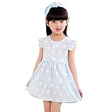 Domybest 子供服 ベビー服 女の子 ワンピース チュニック 赤ちゃん 女児 スカート 子供服 サンドレス 飛び袖 花柄 ドレス ガールズ ワンピース 春 夏 秋 出産祝い 誕生日 入学式 卒業