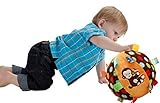 SKK Baby 7 Taggies Chime Ball Soft Stuffed Educational Rattle Toy For Newborn Toddler by SKK BABY