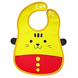 ルルハウス お出かけ 用 ベビー スタイ 食事 エプロン 持ち運び コンパクト 収納 (りすさん)