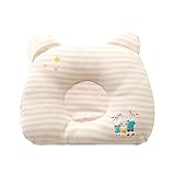 ベビーまくら 向き癖防止枕 BLAST ベビー枕 寝ハゲ対策 低反発 100% 綿カバー (0～3ヶ月)