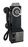 ブラックレトロロータリーダイヤルPay Phone Coin Bank