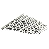 uxcell ツイストドリルビットセット　チップ直径1.5mmから6.5mmまで　13イン1　ストレートシャンク　HSS　黄色ケース付け