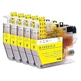 【稲妻トナー】LC3111Y インク イエロー 5本 互換 LC3111 インクカートリッジ LC3111-4PK 4色セット【純正品併用/大容量タイプ/残量表示/個包装】対応機種: MFC-J738DN/DWN J998DN/DWN DCP-J572N/J577N/J582N/J973N/J978N/J982N MFC-J893N/J898N/J903N/J987Nインク