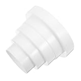 HOMSFOU ユニバーサルアダプター Pvc ダクトレデューサー 80-150mm 乾燥機通気ホースコネクタ キッチンフード用