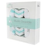 Organic Baby Swaddle Blanket Best Soft Cotton Muslin for Girl and Boy by Baby Folie