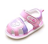 LAZA 可愛い ベビー 女の子 サンダル つま先 保護 お花 おしゃれ きれいめ 子供 各サイズ 夏 水泳 海 女児 (内寸12.5cm)