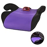 車チャイルドシート高まるパッド、ポータブルブースターパッド3-12 歳の赤ちゃん最大負荷36キロ (黒、赤、青、紫色),Purple