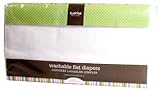 Kushies 6 Pack Washable Flat Diapers, White by Kushies [並行輸入品]