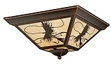 Vaxcel T0115 Mayfly Outdoor Flush Mount, 14, Burnished Bronze Finish by Vaxcel