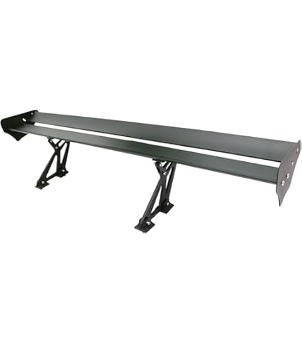 Amazon | 【幅135cm】汎用 GTウイング アルミ製 ダブル ブラック