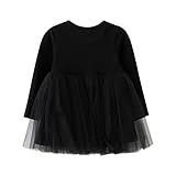 Cutelove 子供服 ドレス ガールズ 女の子 綿 春夏秋 キッズ 可愛い 長袖 ベストドレス チュチュドレス プリンセスドレス おしゃれ ワンピース 4色