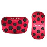 BOYOUS【最新型】トヨタ 新型ヴォクシー 90系（2022年1月～）アルミ ペダル 工具不要 VOXY 専用設計 ブレーキ アクセル カバー 防キズ 防汚れ 滑り止め 2点セット（レッド）