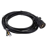 B Blesiya 7ウェイ インライン トレーラー コード ワイヤー ハーネス ライト プラグ モールド RV コネクター 約2.5M