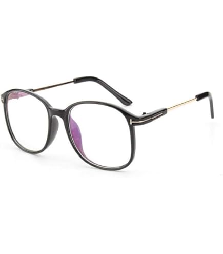 Amazon.co.jp: メガネ 黒 PD66 度あり 丸メガネ サークル