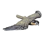 chen カラスよけ 翼を広げている フクロウ カラス 専用退治器 防鳥防獣対策 害獣・害鳥 退治 威嚇！ (鳥)