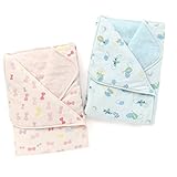 BABBLE BOON アフガン (85X85) キムラタンの子供服 (69803-163) サックス 85X85