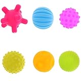 Prettyia キッズ　ベビー　ミニ　ソフトボール　感覚ボール　手と目の訓練　おもちゃ - 6個