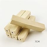 Mamimami Home 長方形 木製ビーズ 70MM ナチュラル 長い直方体 ブロック DIY 歯固め ペンダント 授乳看護 おもちゃ 40個 [FDA認可済]「BPAフリー」