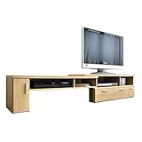 タンスのゲン テレビ台 伸縮 コーナー 32型対応 ウィング アンティークホワイト 39070016 AW