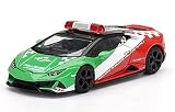 True Scale ミニチュアモデルカー ランボルギーニ ウラカン EVO ボローニャ空港 2020 フォローミーカー 1/64 ダイキャストモデルカー MGT00193