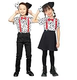 クリアストーン(Clearstone) アニマルシャツ コスプレ ハロウィン ダルメシアンシャツキッズ 140cm ユニセックス ブラック