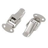 ドローラッチ，SODIAL(R) 1.6"の長さのシルバートーン金属プルダウンループドローラッチ　2件