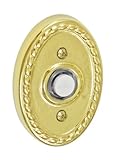 Fusion Hardware BEL-B9-PVD Decorative Collection Oval Rope Doorbell, PVD Brass, 1-Pack by Fusion