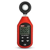 UNI-T デジタル式照度計 デジタルタイマー 小型ライトメーター 1～199/999Lux 高感光 LCDディスプレイ 滑り止め 0〜199999ルクス　ハンドヘルド式 (UT383)